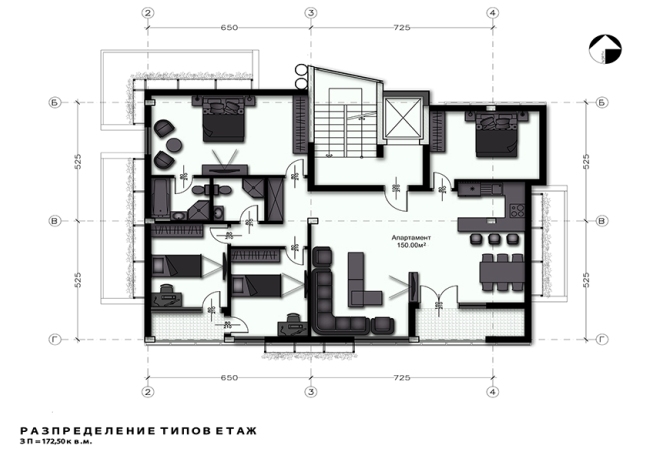 Georgi_Tcikalov_mnogofamilna_Lozenec_Plan_3