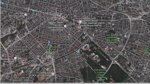 Източник:Google maps Sofia